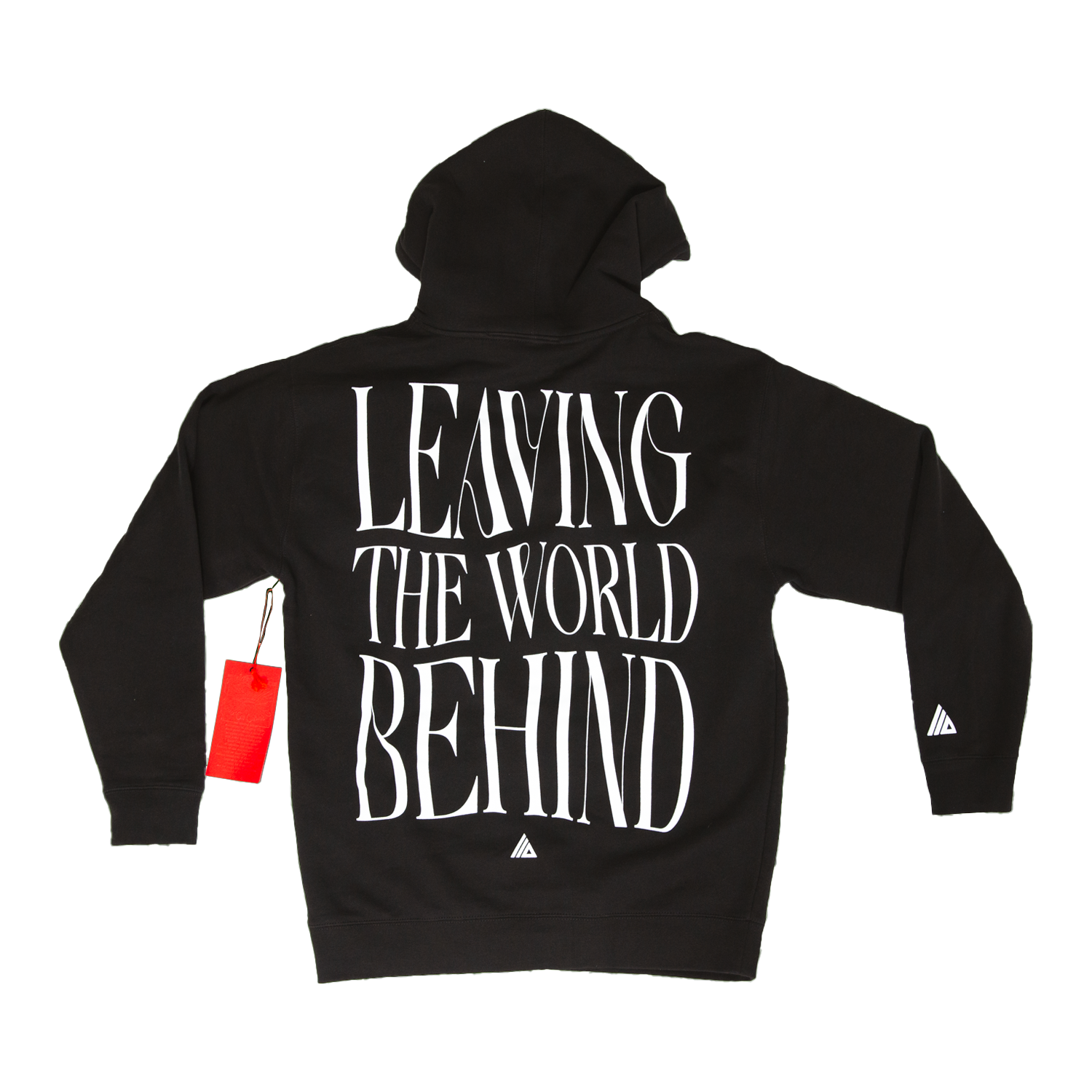Leaving The World Behind Wavy Text Hoodie